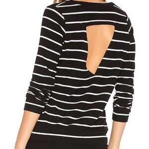 Chaser Top Womens Medium Soft Stretch Jersey Boho Lounge Beachy Casual Stripes